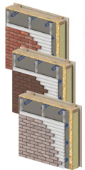home extension wall system - brickslip external finish