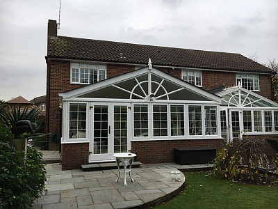 Gable end conservatory roof christchurch 1