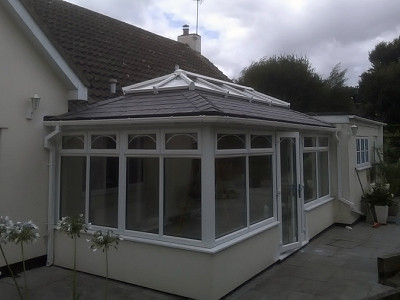 Replacement double hipped conservatory roof bournemouth