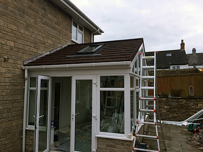 Replacement gable end conservatory roof dorset 2